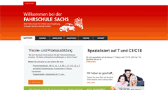 Desktop Screenshot of fahrschule-sachs.de